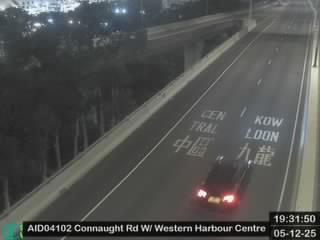 干諾道西天橋近匯港中心 - 東行