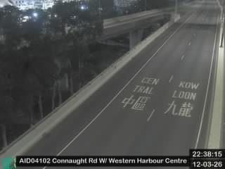 干諾道西天橋近匯港中心 - 東行