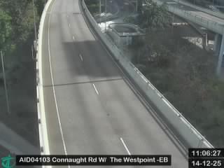 干諾道西天橋近西港中心 - 東行