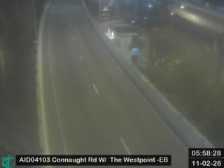 干諾道西天橋近西港中心 - 東行