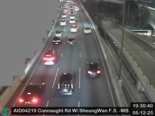 干諾道西天橋近上環消防局 - 西行