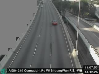 干諾道西天橋近上環消防局 - 西行