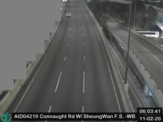 干諾道西天橋近上環消防局 - 西行