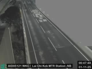 西九龍走廊近荔枝角港鐵站 - 北行