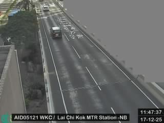 西九龍走廊近荔枝角港鐵站 - 北行