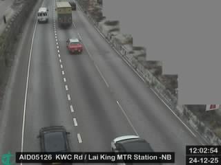 葵涌道近港鐵荔景站 - 北行