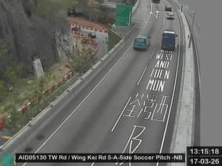 荃灣路近永基路五人足球場 - 北行