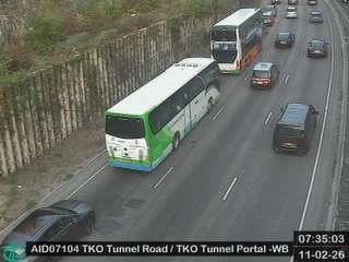 將軍澳隧道公路近將軍澳隧道入口 - 西行