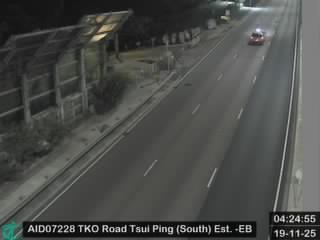 將軍澳道近翠屏南邨 - 東行