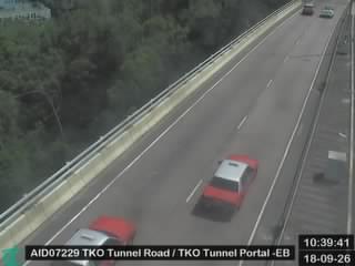 將軍澳隧道公路近將軍澳隧道入口 - 東行