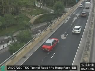 將軍澳隧道公路近寶康公園 - 東行