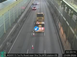 大埔公路沙田段近港鐵沙田站 - 東行