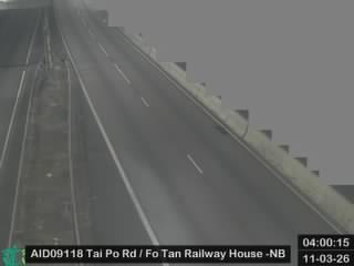 大埔公路沙田段近火炭鐵路大樓 - 北行