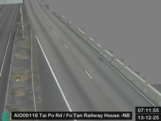 大埔公路沙田段近火炭鐵路大樓 - 北行