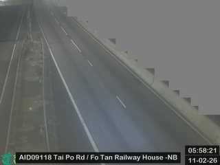 大埔公路沙田段近火炭鐵路大樓 - 北行