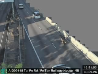 大埔公路沙田段近火炭鐵路大樓 - 北行