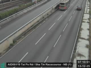 大埔公路沙田段近沙田馬場 - 北行 (1)