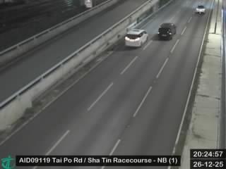 大埔公路沙田段近沙田馬場 - 北行 (1)