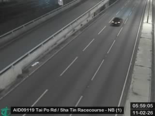 大埔公路沙田段近沙田馬場 - 北行 (1)