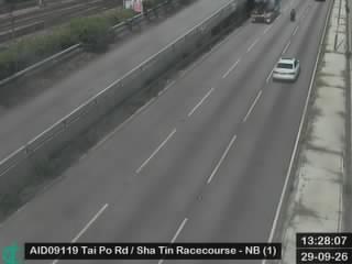 大埔公路沙田段近沙田馬場 - 北行 (1)