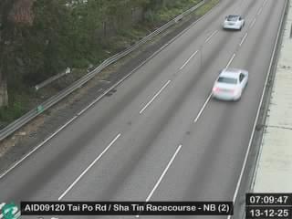 大埔公路沙田段近沙田馬場 - 北行 (2)
