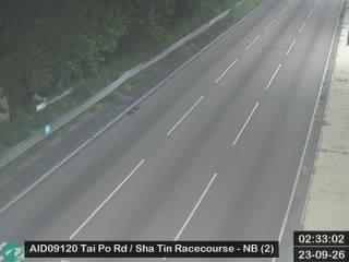 大埔公路沙田段近沙田馬場 - 北行 (2)