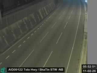 吐露港公路近沙田污水處理廠 - 北行