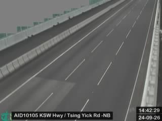 港深西部公路近青亦路 - 北行