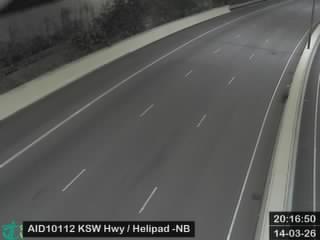 港深西部公路近直升機停機坪 - 北行