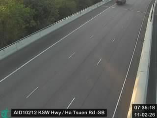 港深西部公路近廈村路 - 南行