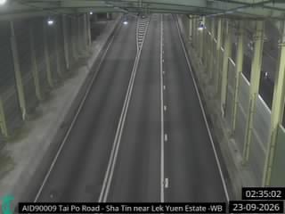 大埔公路沙田段近瀝源邨 - 西行