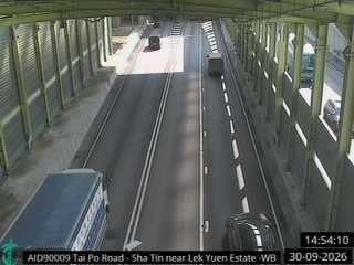大埔公路沙田段近瀝源邨 - 西行