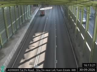 大埔公路沙田段近瀝源邨 - 西行
