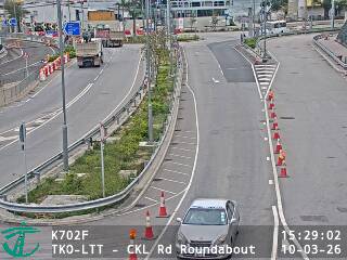 將藍隧道茶果嶺道迴旋處