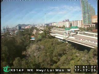 西九龍公路近荔灣交匯處