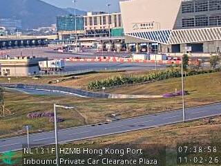 港珠澳大橋香港口岸入境客車通關廣場