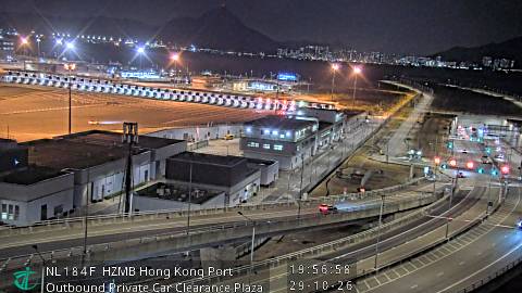 港珠澳大橋香港口岸出境客車通關廣場