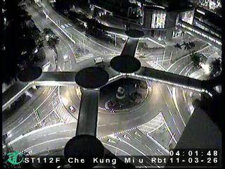 美田路近車公廟路迴旋處