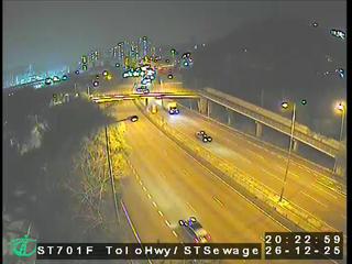 吐露港公路近沙田污水處理廠