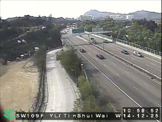 元朗公路近洪天路