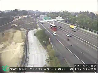 元朗公路近洪天路