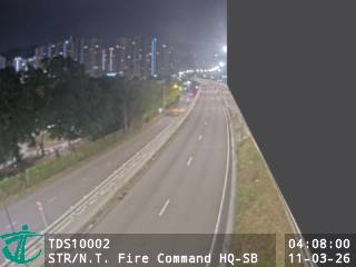 沙田路近新界區消防總部 - 南行