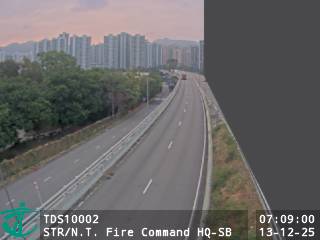 沙田路近新界區消防總部 - 南行