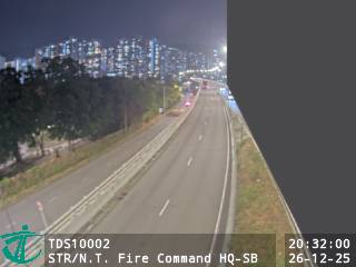 沙田路近新界區消防總部 - 南行