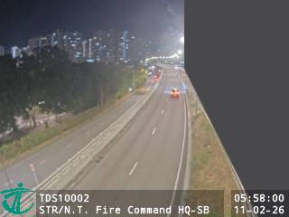 沙田路近新界區消防總部 - 南行