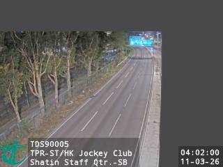 大埔公路沙田段近香港賽馬會職員宿舍 - 南行