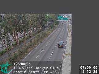 大埔公路沙田段近香港賽馬會職員宿舍 - 南行