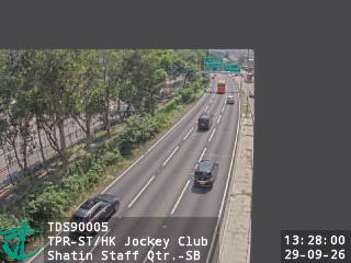 大埔公路沙田段近香港賽馬會職員宿舍 - 南行