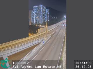 城門隧道近美林邨 - 西行