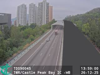 屯門公路近青山灣入境事務中心 - 西行